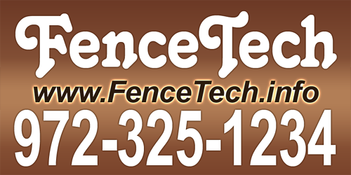 Click here to view sign that will appear on your fence.